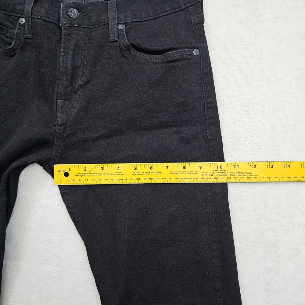 7 For All Mankind Standard Jeans Mens (31) 30x33 Black Straight Leg Stretch * - Picture 9 of 12